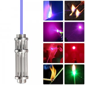 Gideon Burning Laser Pointer - High Powered Blue/Violet/Red/Green Laser