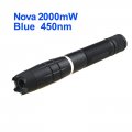 Nova 2W Handheld Blue Laser - Class 4 2000mW 450nm Burning Laser Pointer