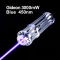 Gideon 3W Blue Burning Laser Pointer - Class 4 450nm High Powered Laser